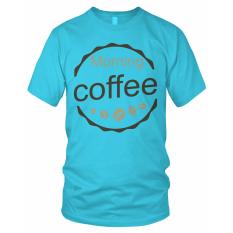 Limosin-kaos distro-kaos dtg Morning Coffee - Biru Baby