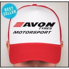 Live & Prosper Trucker Hat Avon Tyres - Merah Putih