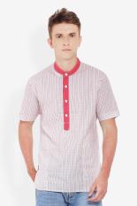 Lois Men Muslim Wear Shirts Muslimin Shirts Pria Muslim Wear Shirts Shirts Muslimin Red Merah Diskon discount murah bazaar baju celana fashion brand branded