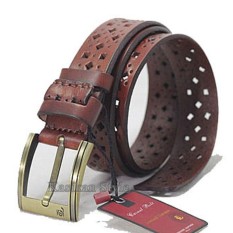 Lombardi Giovani - Ikat Pinggang Kulit Pria Original - DEN-069 Cokelat