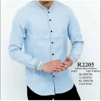 Kemura Kemeja Pria Mandarin Collar Navy Lazada Indonesia Source · long bomber biru b mu 5786