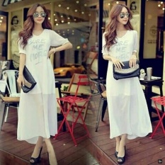 Long Dress (M - Fit L) BOREMELONG - Spandek Sifon
