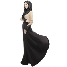 Gaun Panjang Malaysia Abayas Dubai ItemTurkish Ladies Pakaian Wanita Muslim Gaun Muslim Islam Gaun untuk Wanita-Intl