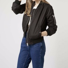 Lengan Baju Yang Panjang And Ramping ZANZE 2016 Jaket Wanita Musim Gugur Musim Kerah Cold Mantel Vintage Pembom Stan Tempat Kumpul Santai Pemukiman More Tahan Terhadap Dr Ukuran Better Hitam