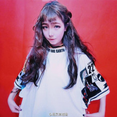 Longgar Gaya Kampus Angin Lengan T-shirt Baju Dalaman (0035 Gambar Warna)