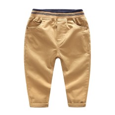 Celana Cargo Korea Modis Gaya Katun Celana Kain Linen (Khaki)