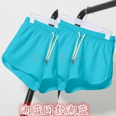 Longgar Kasual Perempuan Berlari Kebugaran Celana Olahraga Kebugaran Celana Pendek (Beli Satu Gratis Satu Langit Biru untuk Mengirim Sebuah model Sama Langit Biru Biru)