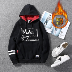 Pria Kaos Sweater Hoodie Versi Korea Tren Murid Jaket Memakai Bertudung Tampan Tanah Pemuda Gaya Jepang Boy Gaya Hong Kong Bf