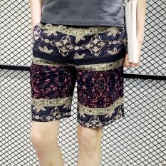 Celana Selutut Musim Panas Cepat Kering Celana Pantai Pakaian Pria Bagian Tipis (No. 8 Warna)