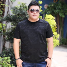 Longgar Ukuran Besar Pria Ukuran Plus Orang Gemuk Baju Dalaman Kaos (Hitam Model F)