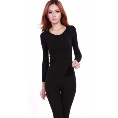 LONGJOHN MUSIM DINGIN WANITA WARNA HITAM