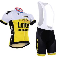 Lotto Pro Bersepeda Jersey Kuning Musim Panas PRIA MTB Sepeda Pakaian Ropa Maillot Ciclismo dengan Gel Pad X18-01-Intl