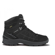 Lowa Mens Tiago GTX Mid Hiking Boot (13 D(M) US, Black/Grey) - intl