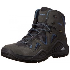 Lowa Mens ZEPHYR GTX Mid Hiking Boot, Anthracite/Biru, KAMI-Internasional