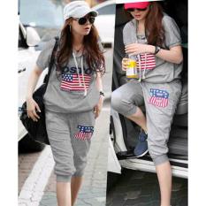 LT Stelan Boston Sweater Hoodie/ Stelan Olahraga Wanita size L-XXL (Abu, Hitam, Maroon, Navy)