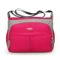 Tas Selempang Santai Kain Oxford Anti Air wanita (Merah Mawar Warna) (Merah Mawar Warna)