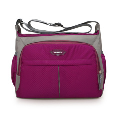 Tas Selempang Santai Kain Oxford Anti Air wanita (Ungu) (Ungu)
