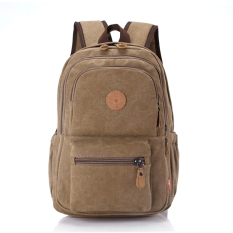 Luar Rumah Multifungsi Pria Wanita Kasual Perjalanan Tas Kecil Ransel (Kopi Warna)