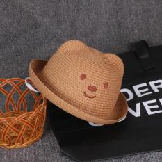 Lucu Bordir Musim Panas Kucing Telinga Topi Jerami (48-50 cm) + Dangkal PARK’S) (48-50 cm) + Dangkal PARK’S)