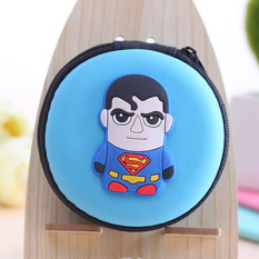 Dompet Uang Receh Imut Silikon Kantong Headset Perempuan Koin Kantongan (Superman)