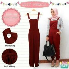 Lucy Overall/Baju Stelan Wanita/Jumpsuit Murah/Fashion Hijab Keren - R11mlz