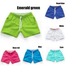 Lunar Valley 17 Warna Terbaru Cepat Kering Renang Celana Pendek Pria Baju Renang Berenang Trunks untuk Pria Baju Renang Pantai Memakai Baju Terusan- karang Merah-Int: m-Internasional