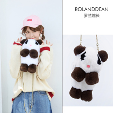 Luo Lan Dean musim dingin baru wanita tas bahu mewah tas ransel (Panda mewah tas ransel)