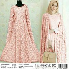 LX JORLA KAFTAN SET NEW BAJU MUSLIM WANITA MAXI GAMIS MURAH CEWEK KEKINIAN GROSIR TANAH ABANG