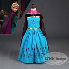 Lynn Design -Baju Dress Kostum Elsa Anak Frozen Jubah Merah