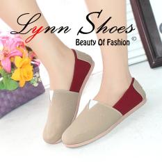 Lynn Sepatu Balet Wakai Wanita Slip On SW1WJCR Cream