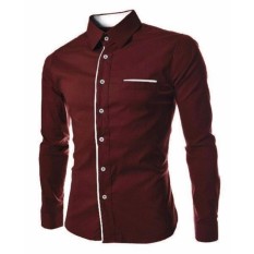 M Fashion - kemeja pria peter lengan panjang / kemeja polos