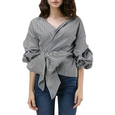 M J Kimono Blouse Tysa - Kotak