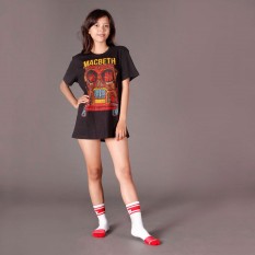 MACBETH-2121AA261-T shirt Oblong-BLACK