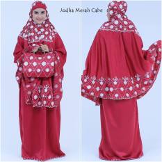 Madeena Mukena Antik Jodha Merah Cabe