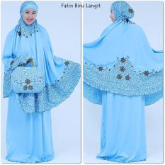 Madeena Mukena Fatin Biru Langit