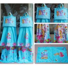 Madeena Mukena Katun Anak Ponny Heart Biru Terbaru 2017