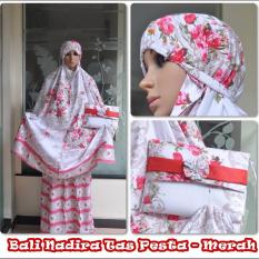 Madeena Mukena Rayon Bali Nadira Tas Pesta Merah