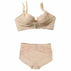 Magic Eve Bra Pakaian Dalam Wanita Untuk Kesehatan BH Memperbesar Mengencangkan Payudara Sehat Proporsional Celana Menaikan Pantat Kencang Bahan Alami Aman Nyaman Dipakai 1 Set - Beige