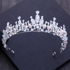 Mahkota Model Korea Mempelai Wanita Menikah Gaun Pengantin Gaun Crown Asesoris Kepala