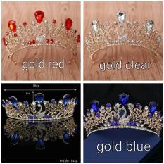 Mahkota Rambut Tiara Wedding Hiasan Rambut Pesta Pengantin CC26