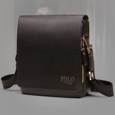 Casing Bahu Laki-laki Tunggal Tas Tangan Tas Kantor Pria Tas Kurir Casual Business Tas Ransel Kulit Kecil Mati (Vertikal/Hitam/ukuran Besar)