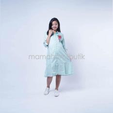 Mama Hamil Baju Hamil Daster Hamil Bunga Rose Kotak Yoona Dress - Tosca