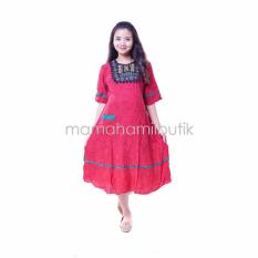 Mama Hamil Baju Hamil Daster Hamil Payung Maroko Cantik - Merah