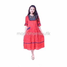 Mama Hamil Baju Hamil Daster Hamil Payung Maroko Cantik - Orange