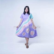 Mama Hamil Baju Hamil Daster Hamil Payung Menyusui Jumputan Lemon - Ungu