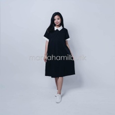Mama Hamil Baju Hamil Dress Kerja Hamil Menyusui Devandra Modis - Hitam