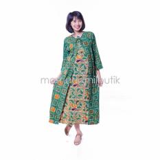 Mama Hamil Baju Hamil Gamis Daster Hamil Batik Bolero Tali Cantik - Hijau