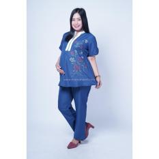 Mama Hamil Baju Hamil Setelan Hamil Bunga Bordir Mutiara Leny / Dress Hamil Pesta / Dress Hamil Lucu / Dress Hamil Kantor Dress Hamil Muslim / Dress Hamil Batik / Dress Hamil Modis / Dress Hamil Korea / Dress Hamil Online / Dress Hamil