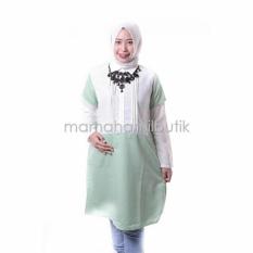 Mama Hamil Baju Hamil Tunik Hamil Muslimah Alika - Biru