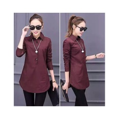 mamamia collection - kemeja tunik sovia maroon